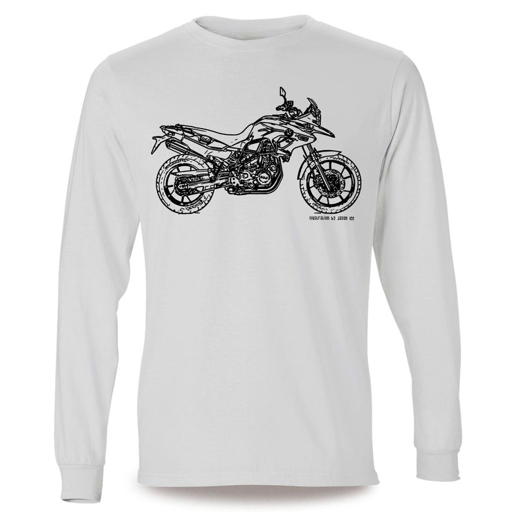 JL Illustration For A BMW F700GS Motorbike Fan LS-Tshirt