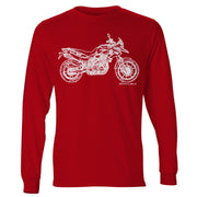 JL Illustration For A BMW F700GS Motorbike Fan LS-Tshirt