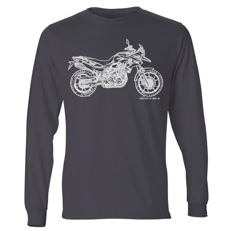 JL Illustration For A BMW F700GS Motorbike Fan LS-Tshirt