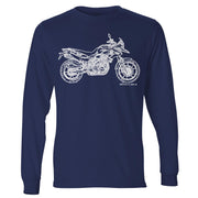 JL Illustration For A BMW F700GS Motorbike Fan LS-Tshirt