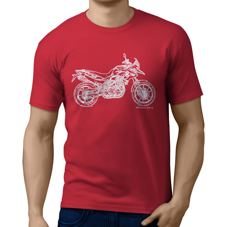 JL Illustration For A BMW F700GS Motorbike Fan T-shirt