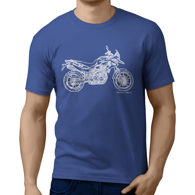 JL Illustration For A BMW F700GS Motorbike Fan T-shirt