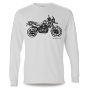 JL Illustration For A BMW F800GS Motorbike Fan LS-Tshirt