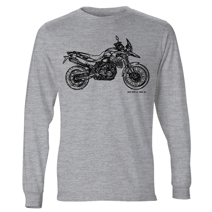 JL Illustration For A BMW F800GS Motorbike Fan LS-Tshirt