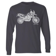 JL Illustration For A BMW F800GS Motorbike Fan LS-Tshirt