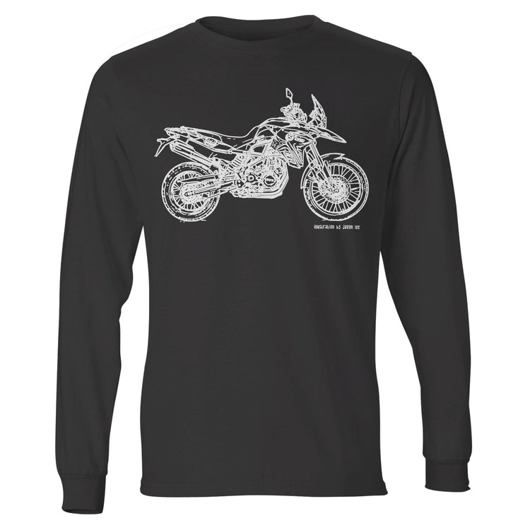 JL Illustration For A BMW F800GS Motorbike Fan LS-Tshirt