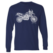 JL Illustration For A BMW F800GS Motorbike Fan LS-Tshirt