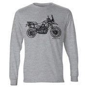 JL Illustration For A BMW F800GS Adventure Fan LS-Tshirt