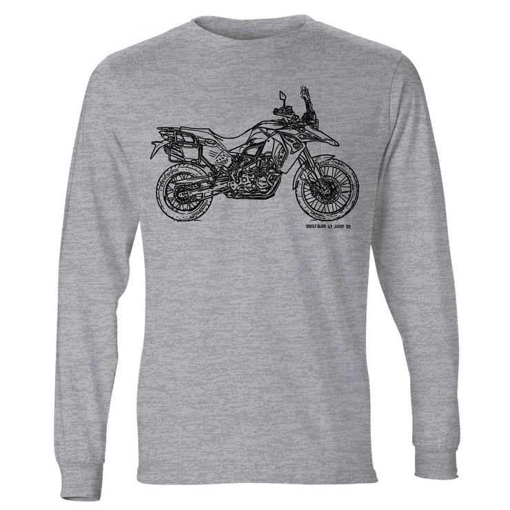 JL Illustration For A BMW F800GS Adventure Fan LS-Tshirt