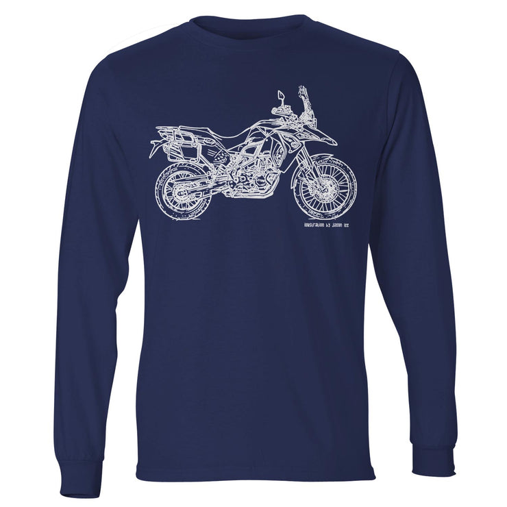 JL Illustration For A BMW F800GS Adventure Fan LS-Tshirt