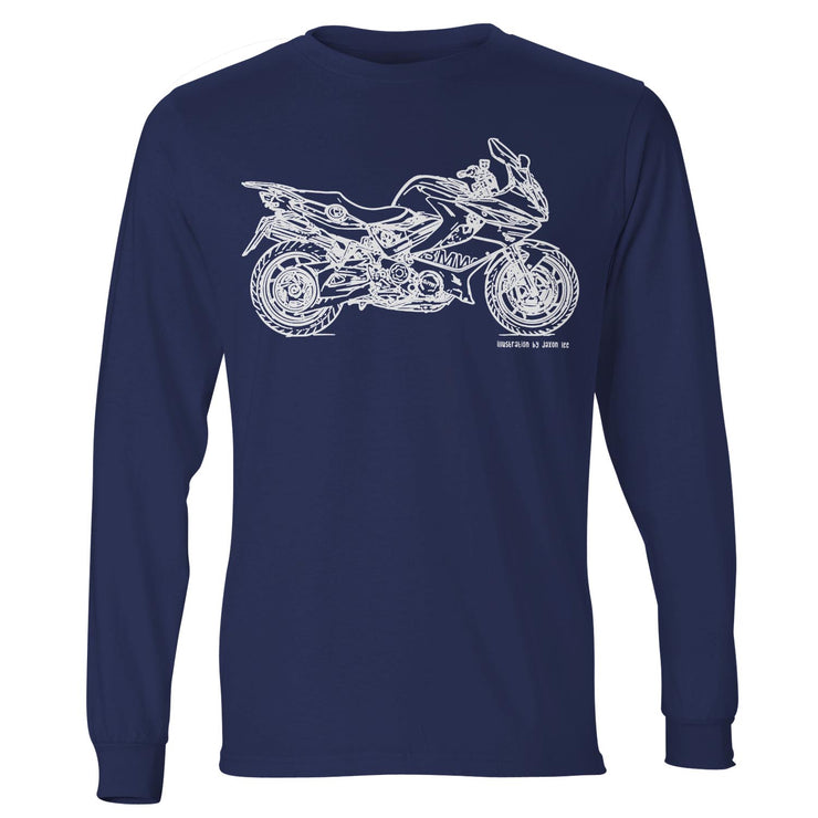 JL Illustration For A BMW F800GT Motorbike Fan LS-Tshirt