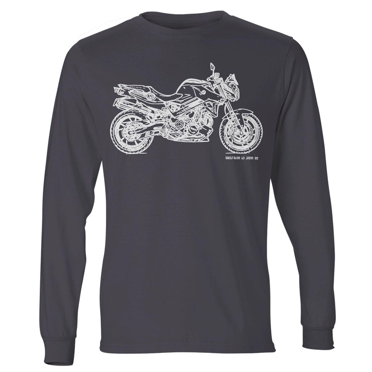 JL Illustration For A BMW F800R Motorbike Fan LS-Tshirt