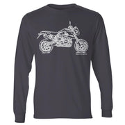 JL Illustration For A BMW HP2 Megamoto Motorbike Fan LS-Tshirt