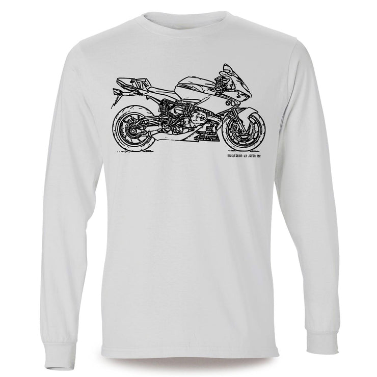 JL Illustration For A BMW HP2 Sport Motorbike Fan LS-Tshirt