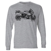 JL Illustration For A BMW HP2 Sport Motorbike Fan LS-Tshirt