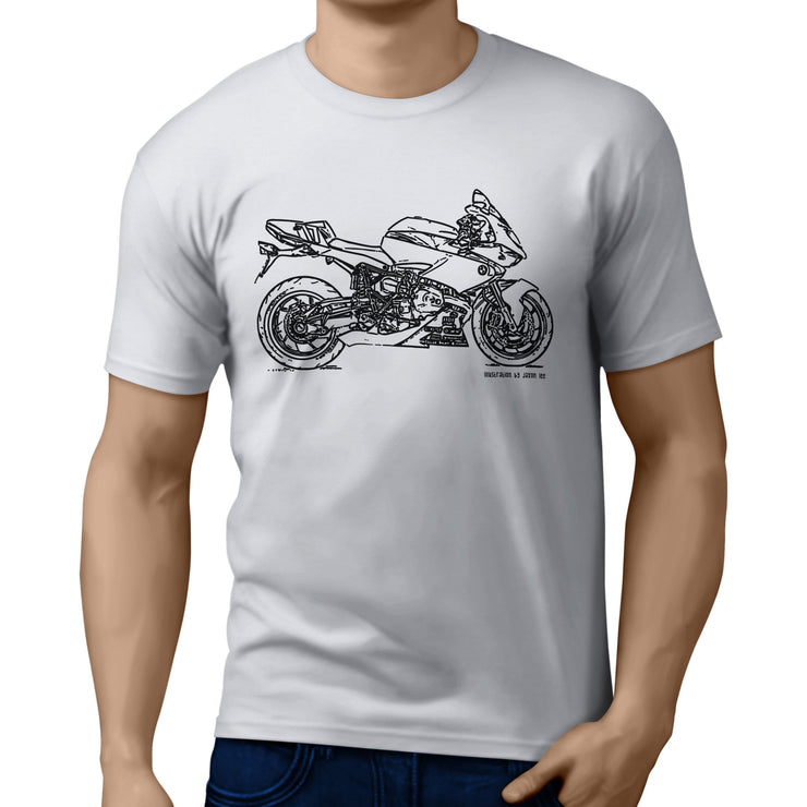 JL Illustration For A BMW HP2 Sport Motorbike Fan T-shirt