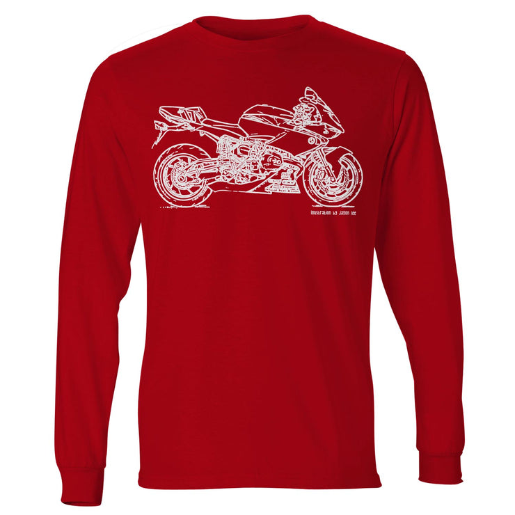 JL Illustration For A BMW HP2 Sport Motorbike Fan LS-Tshirt