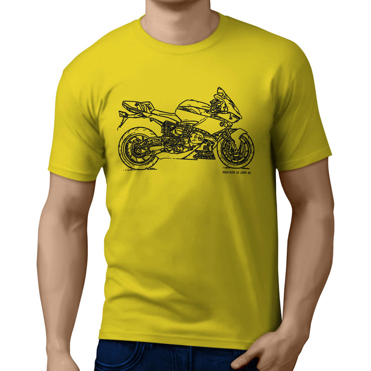 JL Illustration For A BMW HP2 Sport Motorbike Fan T-shirt