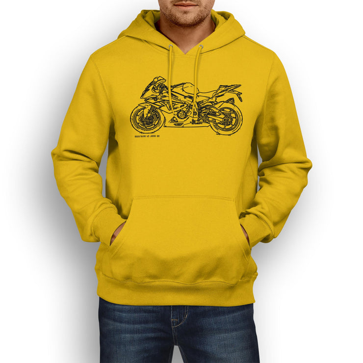 JL Illustration For A BMW HP4 Motorbike Fan Hoodie