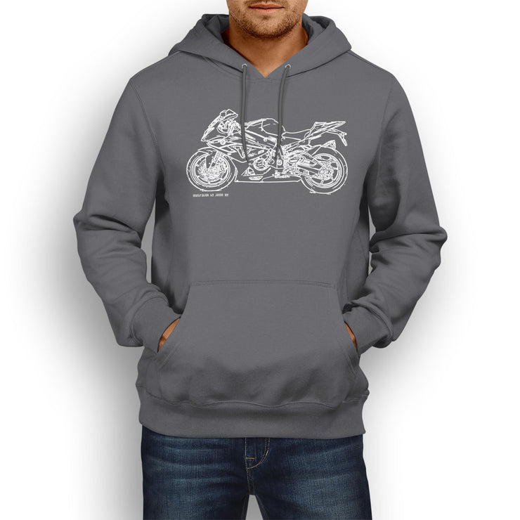 JL Illustration For A BMW HP4 Motorbike Fan Hoodie