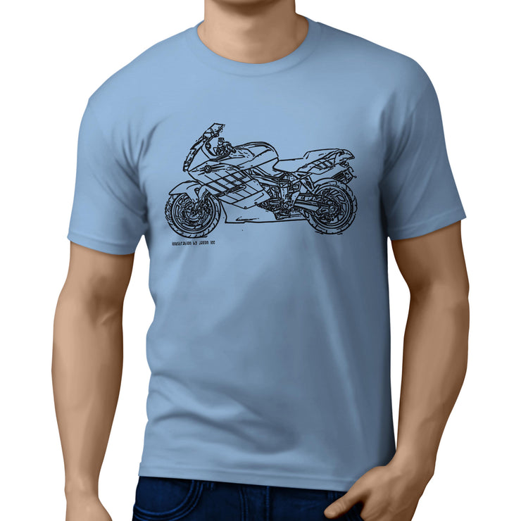 JL Illustration For A BMW K1200S Motorbike Fan T-shirt