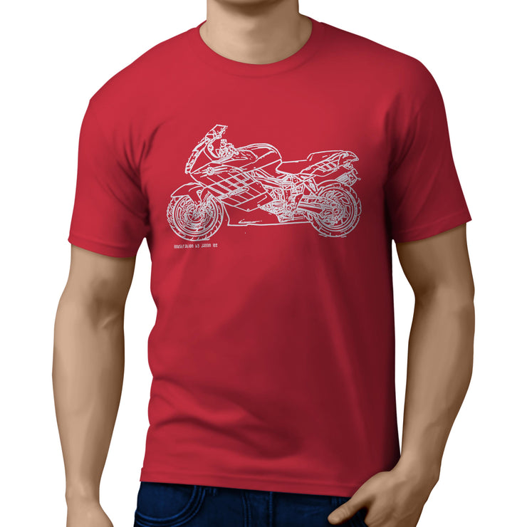 JL Illustration For A BMW K1200S Motorbike Fan T-shirt