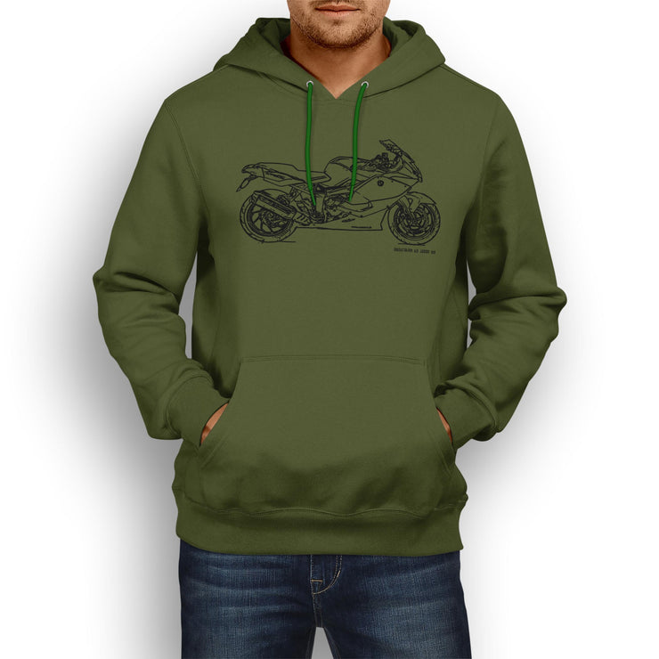 JL Illustration For A BMW K1300S Motorbike Fan Hoodie