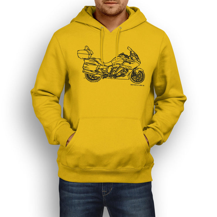 JL Illustration For A BMW K1600GTL Motorbike Fan Hoodie