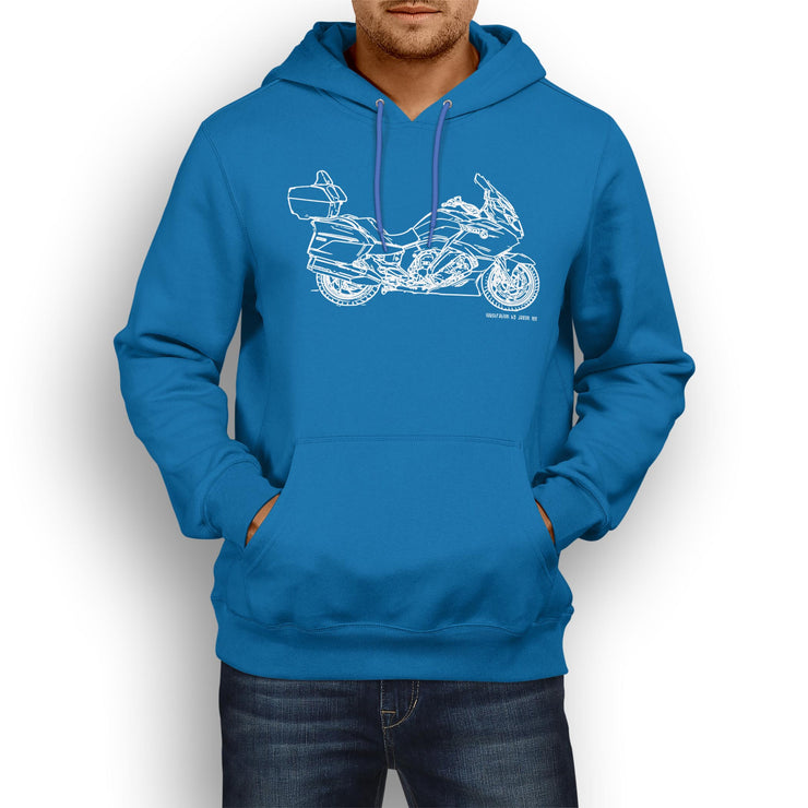 JL Illustration For A BMW K1600GTL Motorbike Fan Hoodie