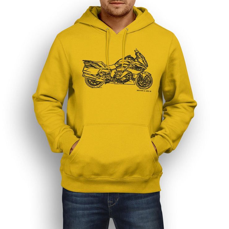 JL Illustration For A BMW K1600GT Motorbike Fan Hoodie