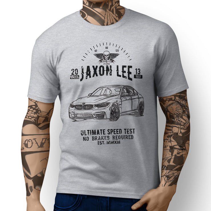 JL Speed Illustration For A BMW M3 2017 Motorcar Fan T-shirt
