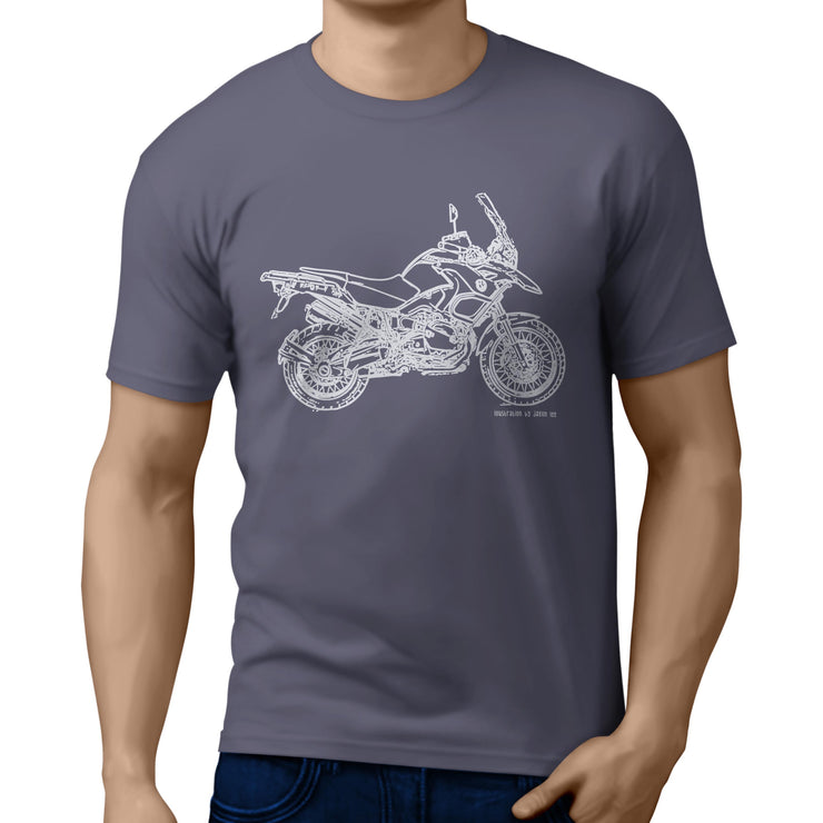 JL Illustration For A BMW R1200GS 2011 Motorbike Fan T-shirt