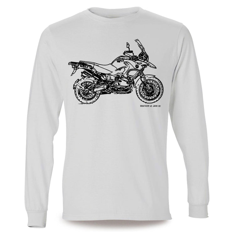 JL Illustration For A BMW R1200GS Adventure 2012 Motorbike Fan LS-Tshirt