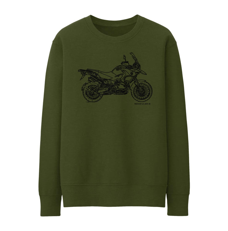 JL Illustration For A BMW R1200GS Adventure 2012 Motorbike Fan Jumper