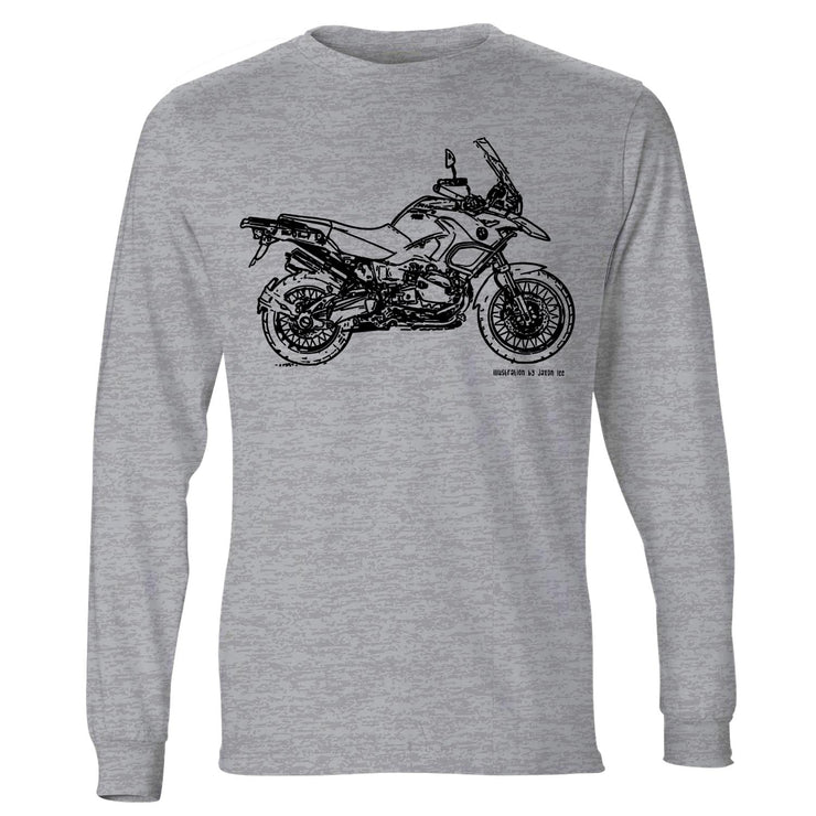 JL Illustration For A BMW R1200GS Adventure 2012 Motorbike Fan LS-Tshirt