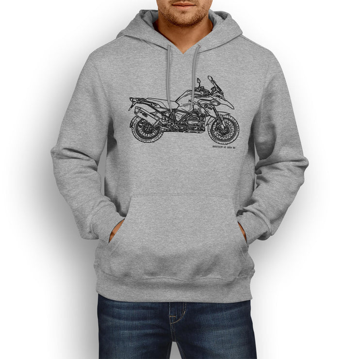 JL Illustration For A BMW R1200GS Adventure 2013 Motorbike Fan Hoodie