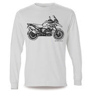 JL Illustration For A BMW R1200GS Adventure 2013 Motorbike Fan LS-Tshirt