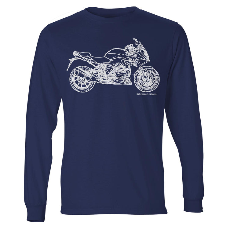 JL Illustration For A BMW R1200RS 2017 Motorbike Fan LS-Tshirt