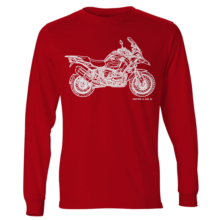 JL Illustration For A BMW R1200RS Adventure 2017Motorbike Fan LS-Tshirt