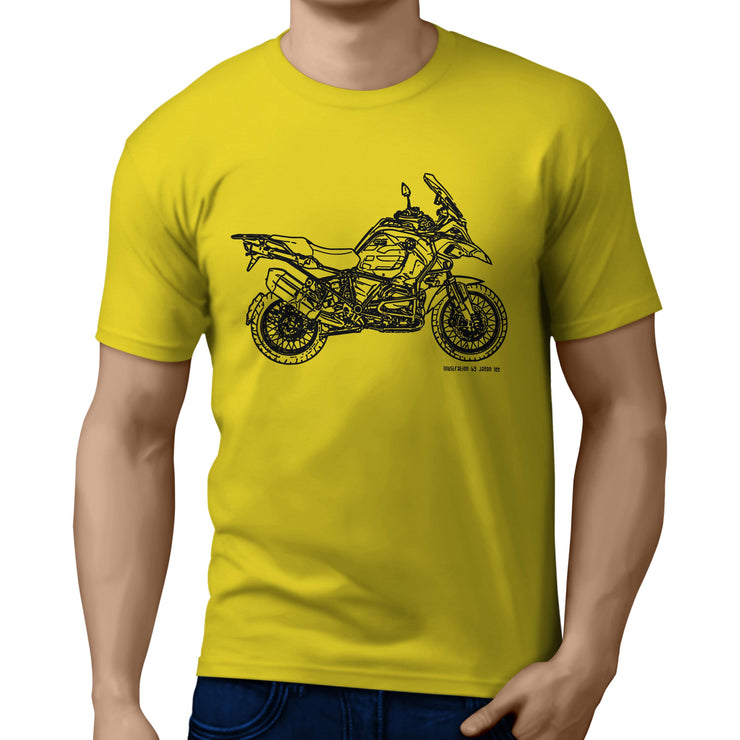 JL Illustration For A BMW R1200RS Adventure 2017 Motorbike Fan T-shirt