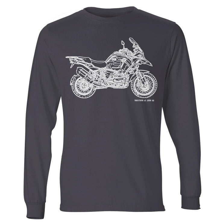 JL Illustration For A BMW R1200RS Adventure 2017Motorbike Fan LS-Tshirt