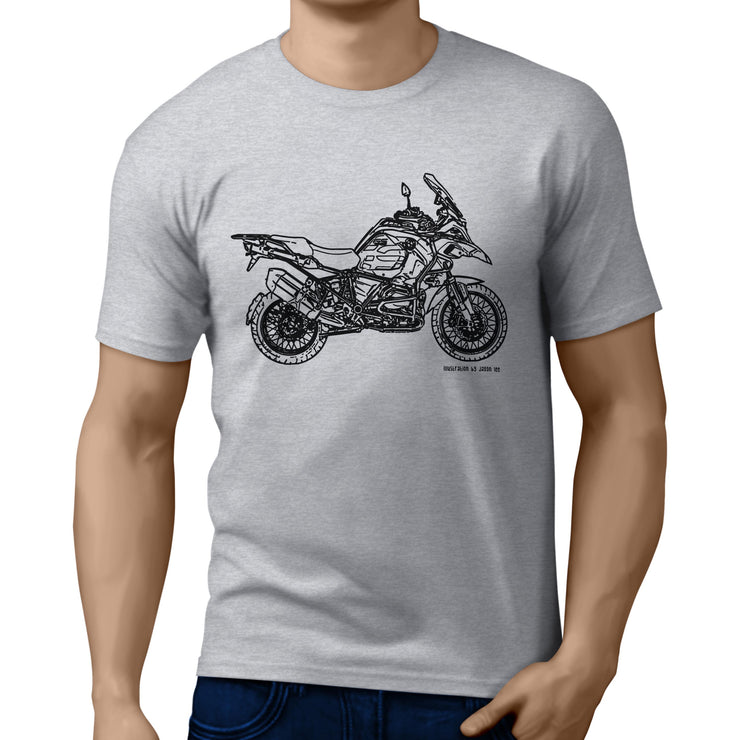 JL Illustration For A BMW R1200RS Adventure 2017 Motorbike Fan T-shirt