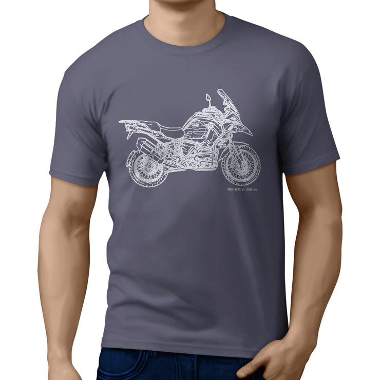 JL Illustration For A BMW R1200RS Adventure 2017 Motorbike Fan T-shirt