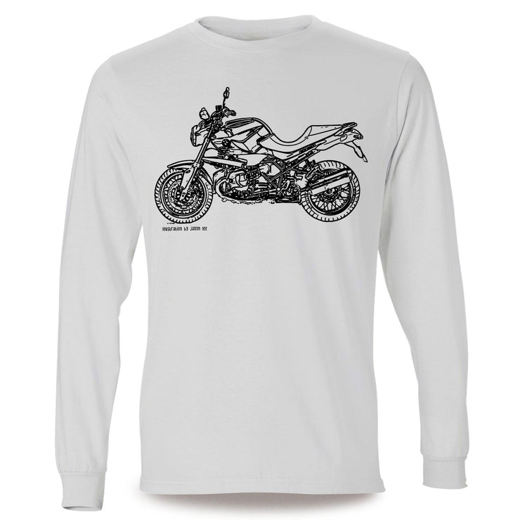 JL Illustration For A BMW R1200R 2012 Motorbike Fan LS-Tshirt