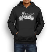 JL Illustration For A BMW R1200R 2012 Motorbike Fan Hoodie