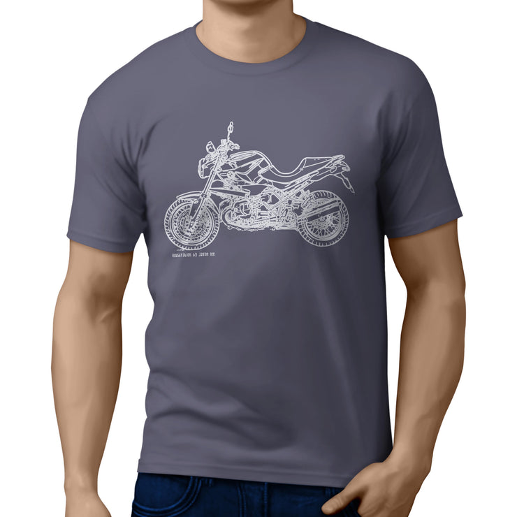 JL Illustration For A BMW R1200R 2012 Motorbike Fan T-shirt