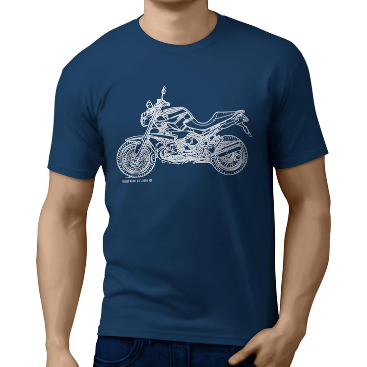 JL Illustration For A BMW R1200R 2012 Motorbike Fan T-shirt