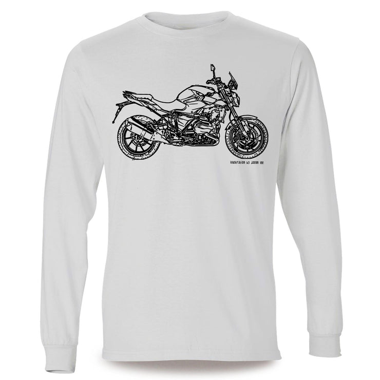 JL Illustration For A BMW R1200R 2017 Motorbike Fan LS-Tshirt