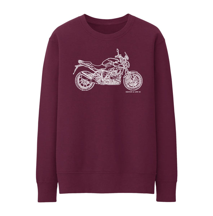 JL Illustration For A BMW R1200R 2017 Motorbike Fan Jumper