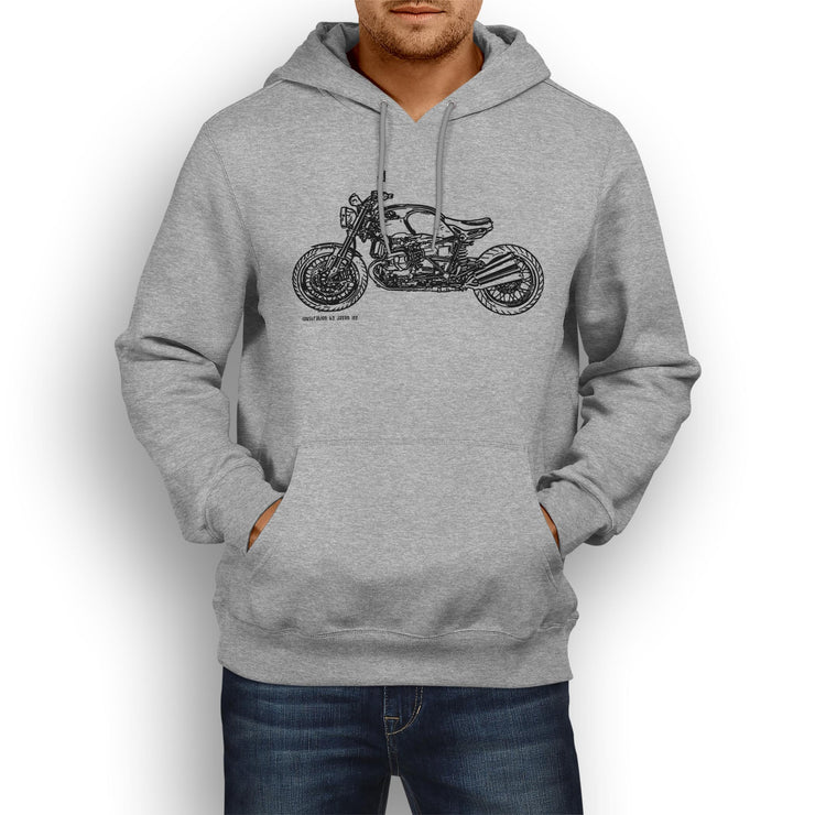 JL Illustration For A BMW RNineT 2016 Motorbike Fan Hoodie